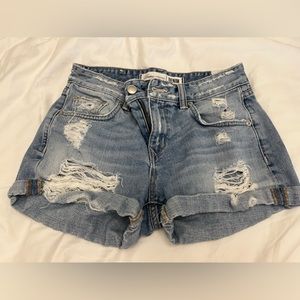 Blue Jean ripped Jean shorts
